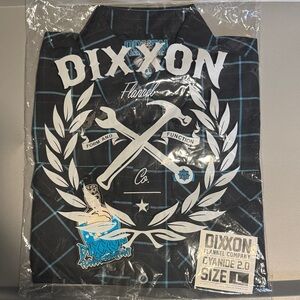 DIXXON Cyanide 2.0 Black and Blue Flannel Shirt